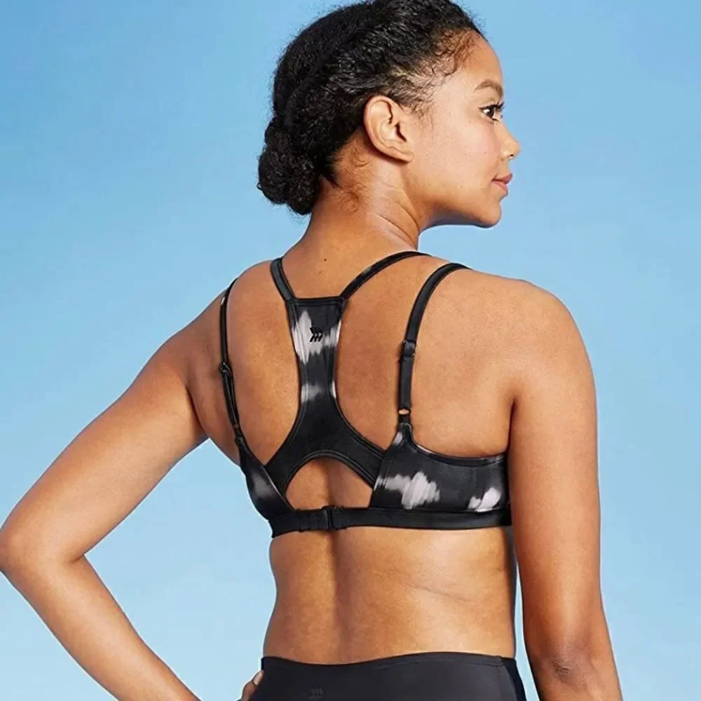 All in Motion Women's Strappy Bralette Bikini Top Women’s Small